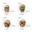 Mini Skull Figurine Resin Skeleton Head 20 Pcs 5