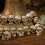 Mini Skull Figurine Resin Skeleton Head 20 Pcs 6