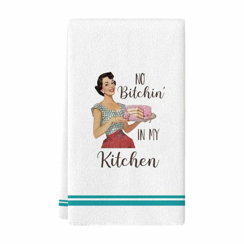 Funny Kitchen Towels with Sayings Absorbent Decorative 1