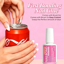 NYK1 Extra Strong Nail Adhesive for Press-Ons, Nail Tips & False Nails 8ml