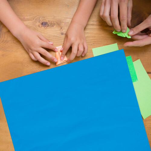 Color Sponge Paper Sheets for DIY Crafts Blue 10 pcs 1