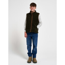 JACK PYKE Junior Sherpa Fleece Gilet Dark Olive M