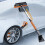 Snow Shovel and Brush Combo with Pivoting Head, Ice 8
