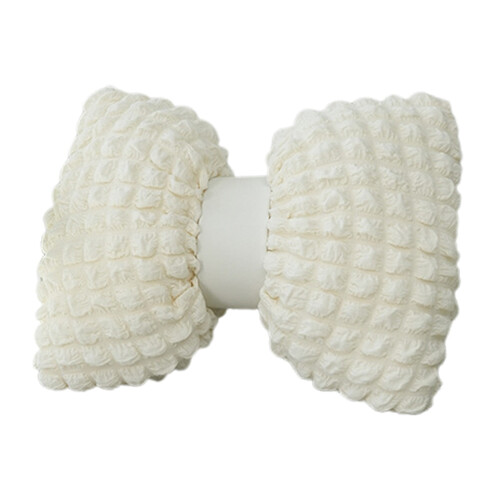 Coquette Bow Pillow White Lace Ruffle Decorative Cushion 1