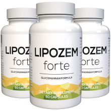 Lipozem Forte – Voedingssupplement met Glucomannan, 180 Capsules