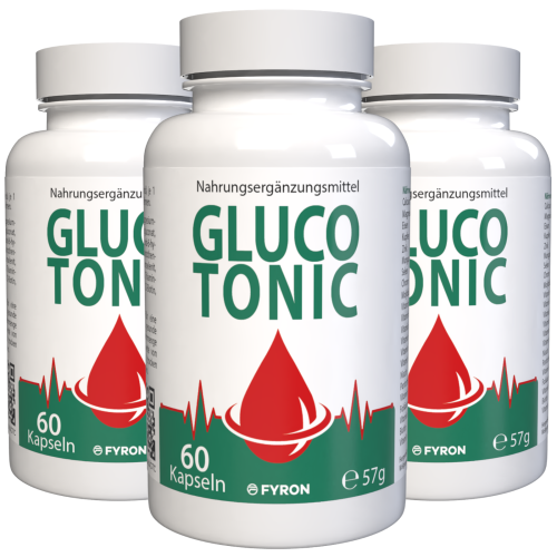 Gluco Tonic - 180 κάψουλες - 3 τεμ. - Σύμπλ. διατροφής, 22 βιτ. & μέταλλα