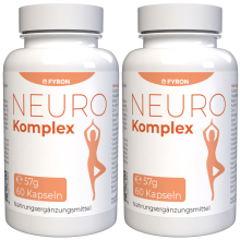Neuro Komplex - 120 Kapseln - 2er Pack - Nahrungsergänzungsmittel mit 22 Vitaminen und Mineralstoffen
