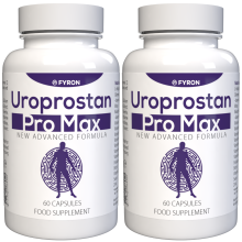 Uroprostan Pro Max - 120 Kapseln - 2er Pack - Nahrungsergänzungsmittel mit L-Arginin, Maca und Ginseng