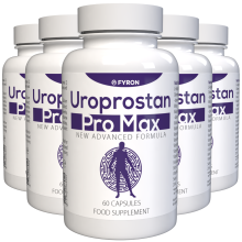 Uroprostan Pro Max - 300 Kapseln - 5er Pack - Nahrungsergänzungsmittel mit L-Arginin, Maca und Ginseng