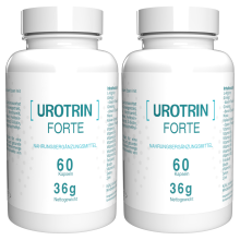 Urotrin Forte - 120 Kapseln - 2er Pack - Nahrungsergänzungsmittel mit L-Arginin, Maca und Ginseng