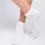 Men's Cotton Toe Socks Low-Cut 5-Pair White 3