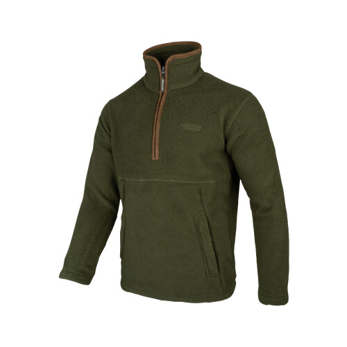 JACK PYKE JACK PYKE Mens Half Zip Sherpa Fleece Pullover Olive Medium 2