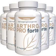 Arthro Pro Forte - 300 Kapseln - 5er Pack - Nahrungsergänzungsmittel mit 22 Vitaminen und Mineralstoffen
