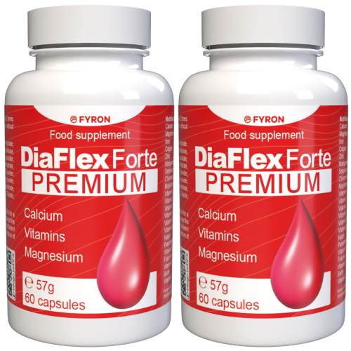 DiaFlex Forte - 120 κάψουλες - 2 τεμ. - Σύμπλ. διατροφής, 22 βιτ. & μέταλλα
