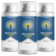 Beflexan Forte - 300 ml - 3-es csomag - Ápolókrém sheavajjal, szőlőmagolajjal és hialuronsavval
