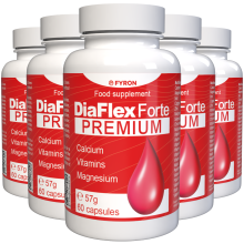 DiaFlex Forte - 300 Kapseln - 5er Pack - Nahrungsergänzungsmittel mit 22 Vitaminen und Mineralstoffen