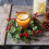 Christmas Candle Ring Wreath with Red Berries and Pine Cones 2