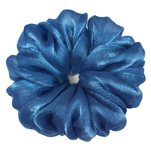 Soft Chiffon Scrunchies 38-Color Large Ponytail Holders 1