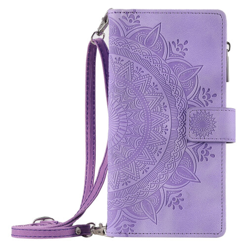 Zipper Wallet Case for Samsung Galaxy A35 5G Purple 2