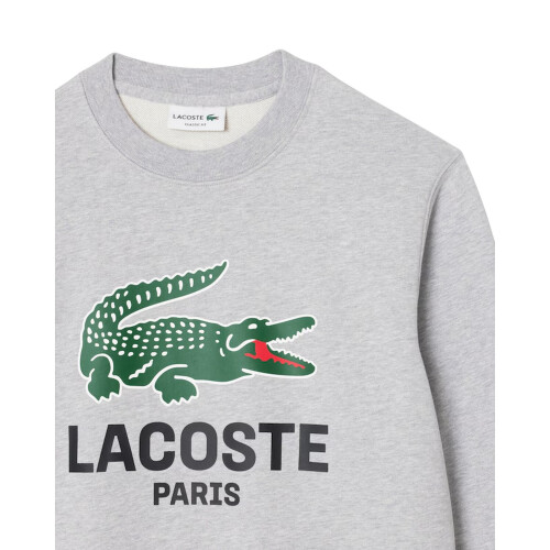 Lacoste (L, Grey) Lacoste Mens Cotton Sweatshirt 2