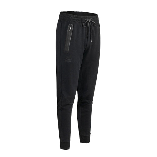 Kappa (L, Black) Kappa Mens Polycotton Logo Jogging Bottoms 2