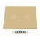 2-Gang 1-Way Touch Switch AC100-240V LED Backlight 86 Type 3