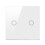 2-Gang 1-Way Touch Switch AC100-240V LED Backlight 86 Type 6