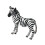 Zebra Toy Wild Animal Figurine Plastic Office Decor Gift 1 3