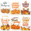 Thanksgiving Gift Tags Pumpkin Maple Leaves 60 pcs 2