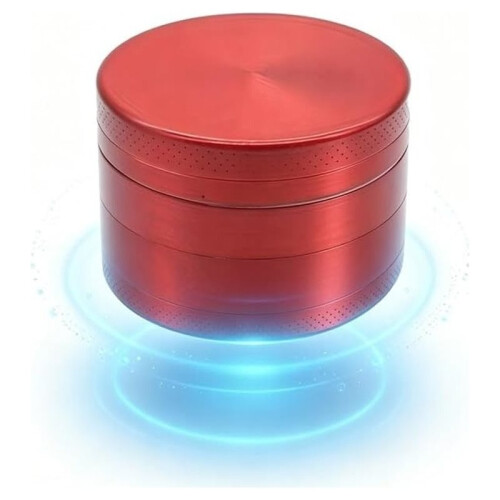 Moedor de Especiarias de Liga de Zinco de 2,5 Polegadas, Design Compacto e Portátil com Compartimento de Armazenamento, Ferramenta Essencial de 1