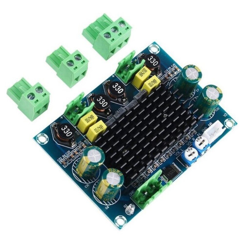 High-Power Digital Amplifier Board (TPA3116D2) - Chassis-Specific Plug-in Module (5-28V, 120W Output) 2