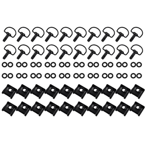 20pcs 1/4" 17mm Motorcycle Quick Release Dzus Turn Button Race Fairing Fastener for     A 1