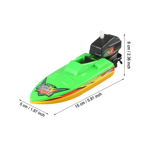 Wind Up Boat Bathtub Toy Random Color 1pc 1