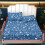 Twin Sheet Set Soft Cooling Polyester Blue Star Pink Heart 2