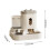 Automatic Dual Bowl Pet Feeder and Water Dispenser Gray 3
