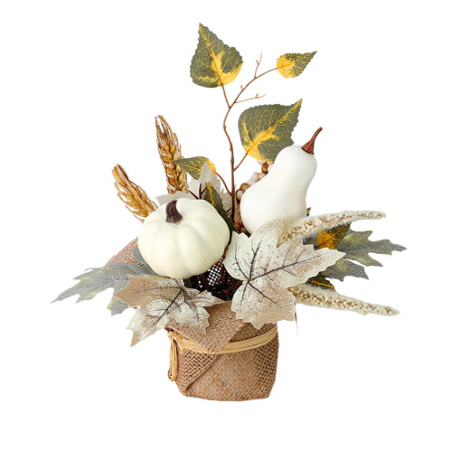 Farmhouse Thanksgiving Decoration with Maple Leaf Berry 1