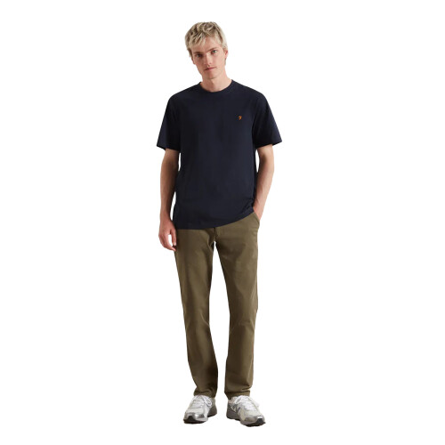 Farah (M, True Navy) Farah Mens Logo Regular T-Shirt 2