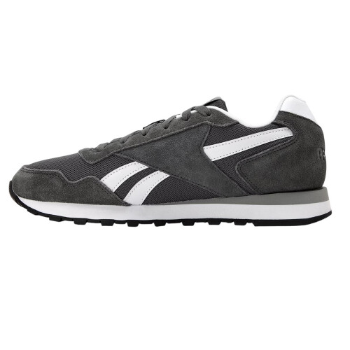 Reebok (8 UK, Grey Five/White) Reebok Mens Glide Leather Flat Trainers 1
