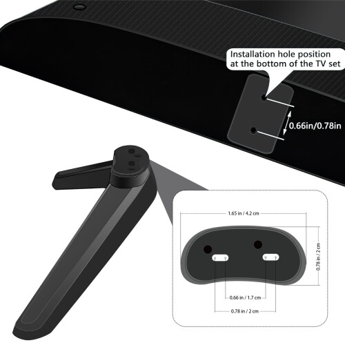 TV Mount Stand Plastic Tabletop Holder 4 Pcs 1