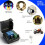 12V 10A Single-Channel Remote Control  Kit - Waterproof Relay Receiver with Wooden Single-Button Remote 2