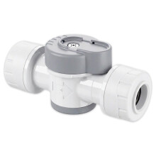 Emergency Shut Off Valve 15mm Push Fit 1/4 Turn Appliance Pipe Water Isolation Stop Tap
