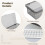 Clear Chopsticks Storage Organizer with Lid 3-Pc 3