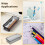 Clear Chopsticks Storage Organizer with Lid 3-Pc 5