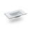 Lavabo de resina rectangular en blanco 80x45 cm Nilo Blanco 3