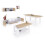 Pack salón con mesa de centro y mesa de comedor Kenzo Max V1A 2