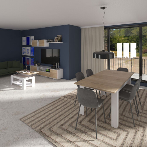 Pack salón con mesa de centro y mesa de comedor Kenzo Max V1A 2