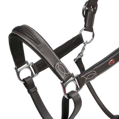 (Full, Havana) Whitaker Chicago Leather Horse Headcollar 1