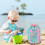 Mesh Beach Bag Green Waterproof Large Capacity Drawstring 5