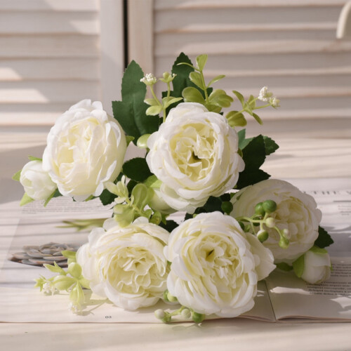 PU Artificial Flowers for Outdoor Wedding Decor Bouquet 2