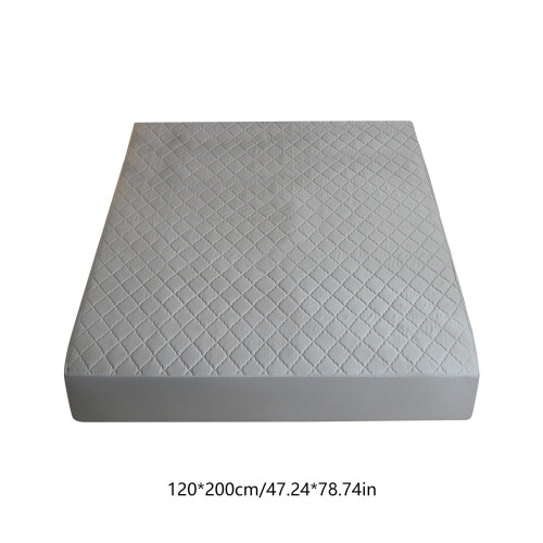 Quilted Fitted Mattress Cover Polyester 120x200x30cm 2